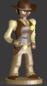 Bad Sheriffs - Sheriff Model Front - Textured